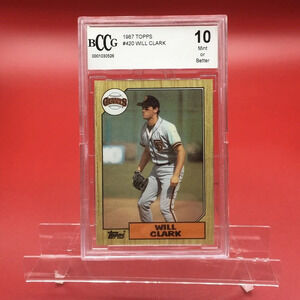 1987 Topps Will Clark Rookie Beckett Gem Mint 10 Baseball Card #420